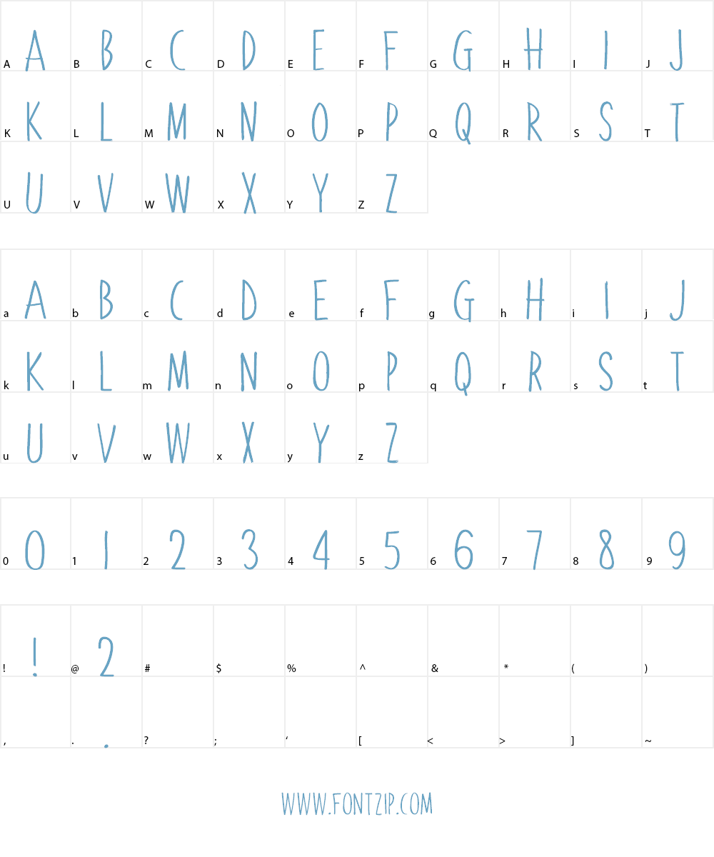 Lemonade Stand Font Character